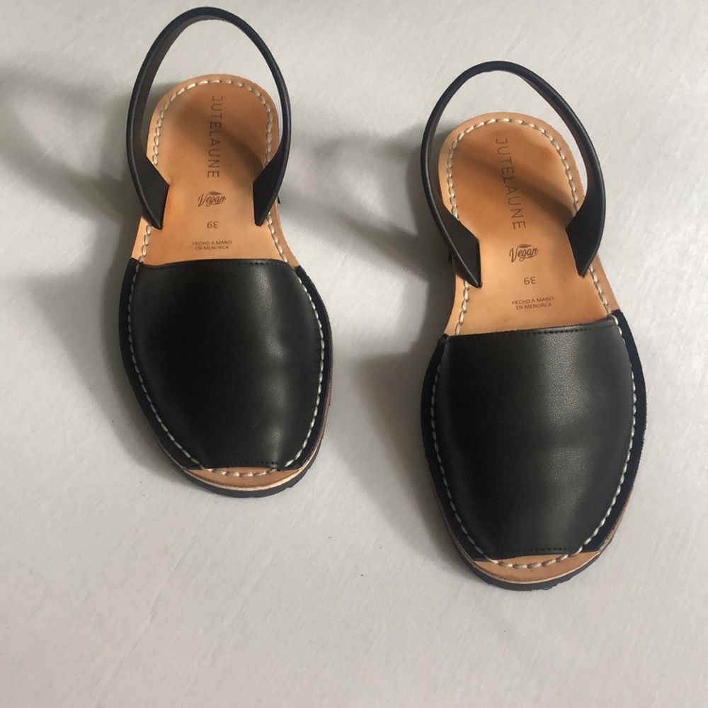 Jutelaune Vegan Black Avarcas